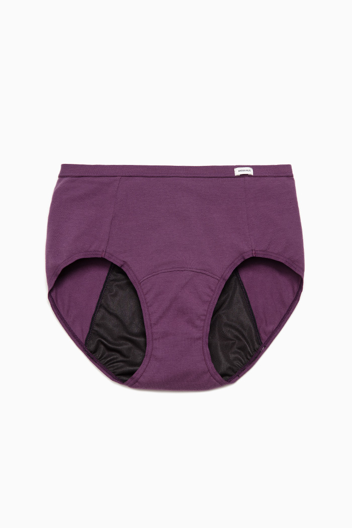 長髮公主系列．高腰生理褲(紫-帕斯卡天燈)