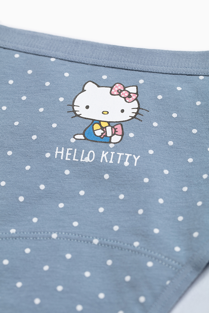 Hello Kitty懷舊系列．中腰生理褲(梅紅-馬拉松)