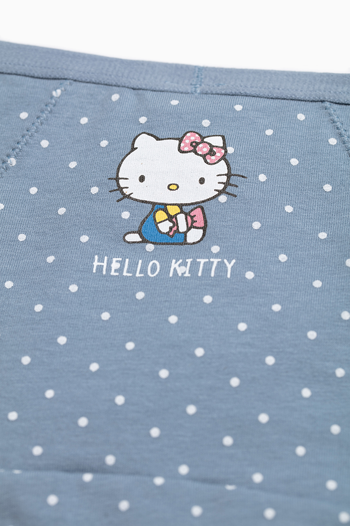Hello Kitty懷舊系列．低腰生理褲(藍點點-糖果)