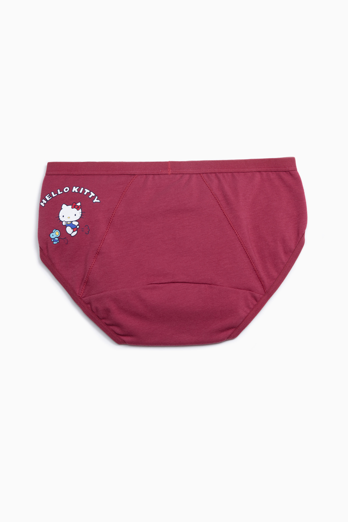 Hello Kitty懷舊系列．低腰生理褲(藍點點-糖果)