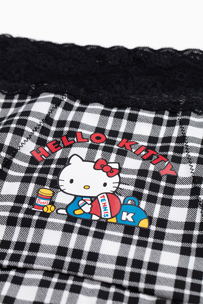 Hello Kitty懷舊系列．蕾絲中腰生理褲(粉-KITTY迷)