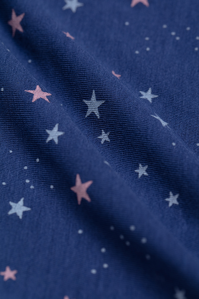 Milky Way．High Rise Cotton Lace Waist Period Brief Panty(Lunar Eclipse Pattern)