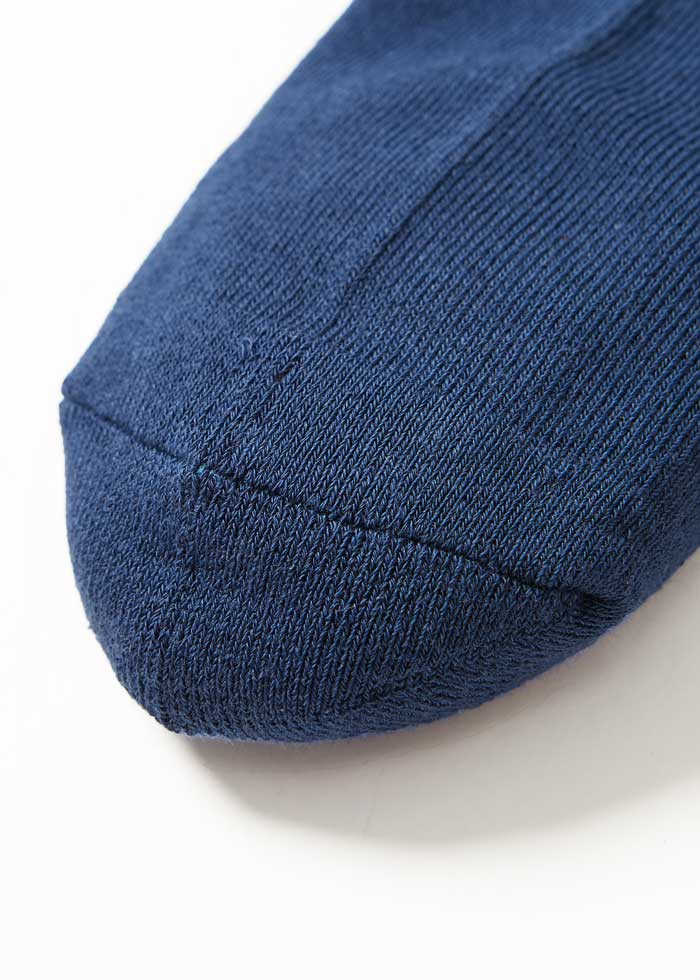 (男款)抗菌系列．毛巾底踝襪(藍撞色灰)