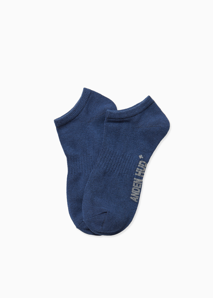 (男款)抗菌系列．羅紋運動襪(藍色)