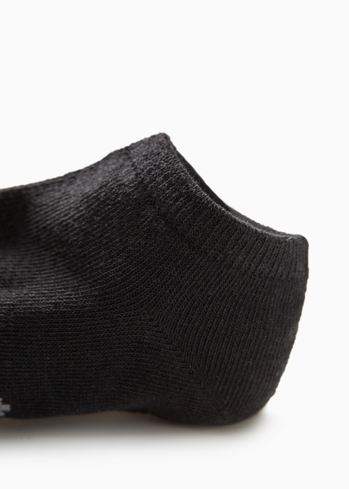 (男款)抗菌系列．羅紋運動襪(黑色)