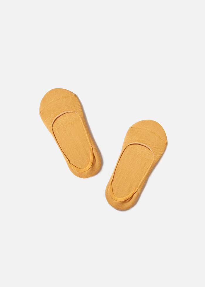 抗菌系列．織紋隱形襪（芥黃）