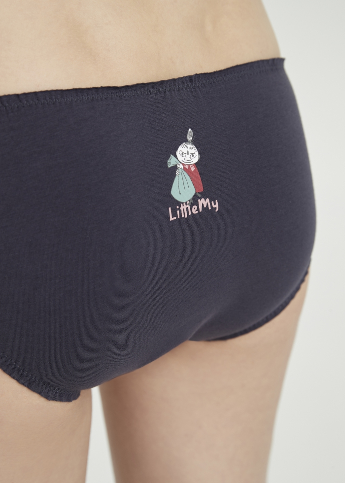 Moomin系列．花苞低腰三角內褲(夜空藍-小美的包袱)