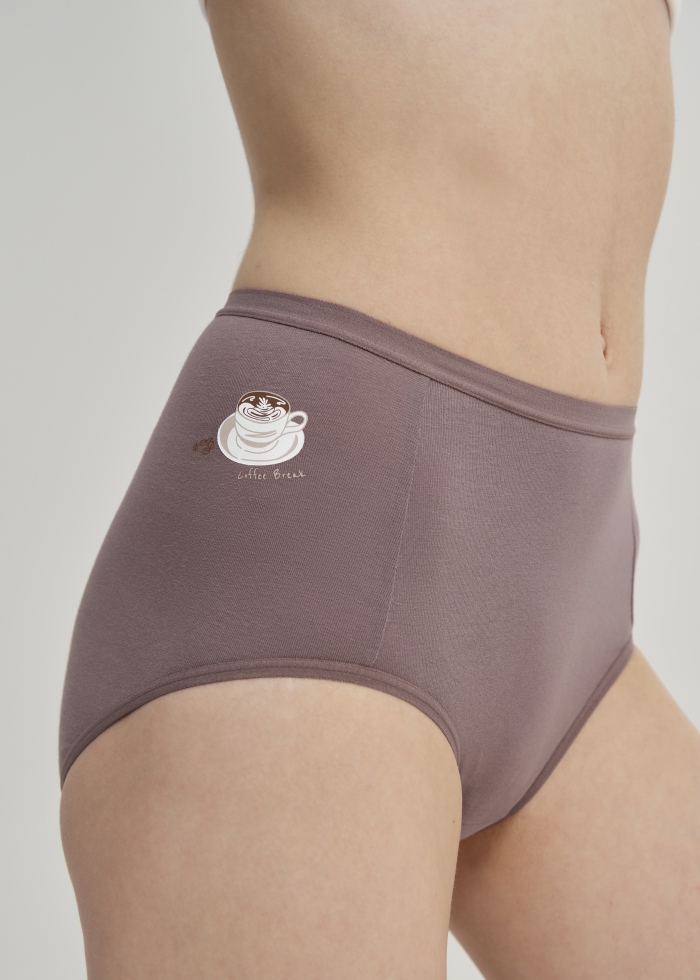 Happiness．Ultra High Rise Cotton Brief Panty（Twilight Mauve）