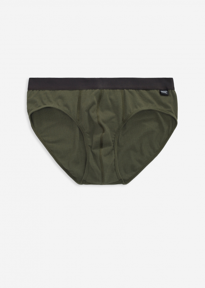 男款_Stay Home．腰帶三角內褲（沉灰綠-AH織標）