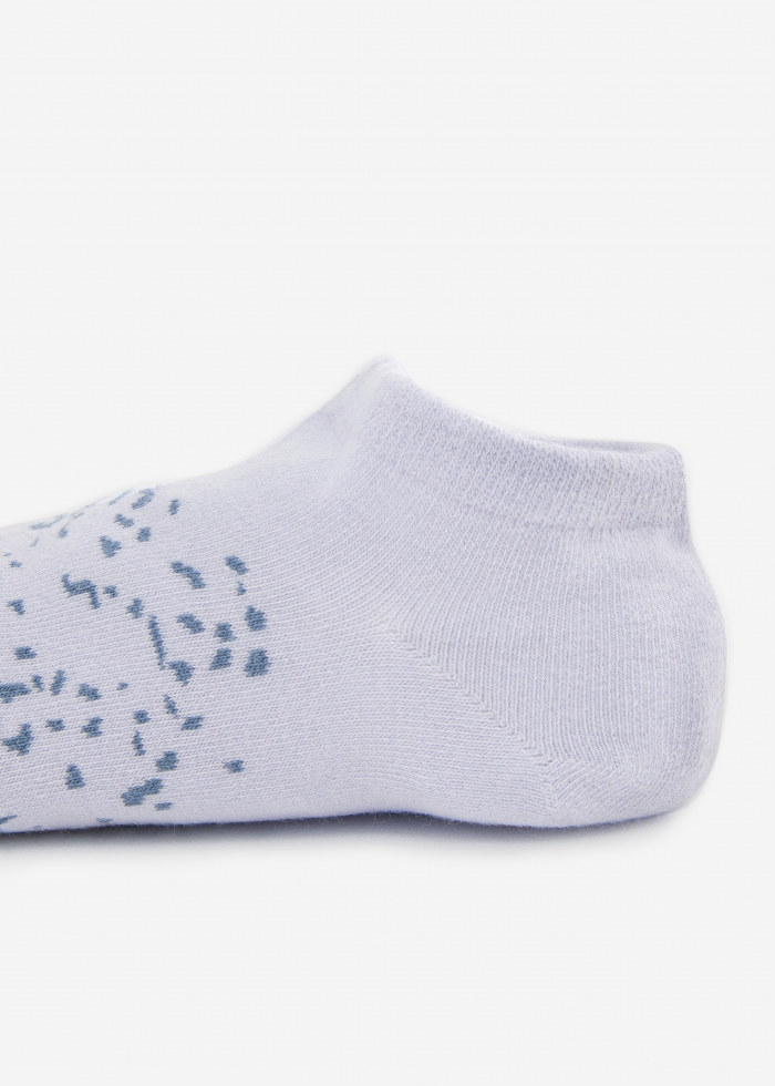 抗菌系列．舒棉船型襪(淺紫/灰藍-漸變)