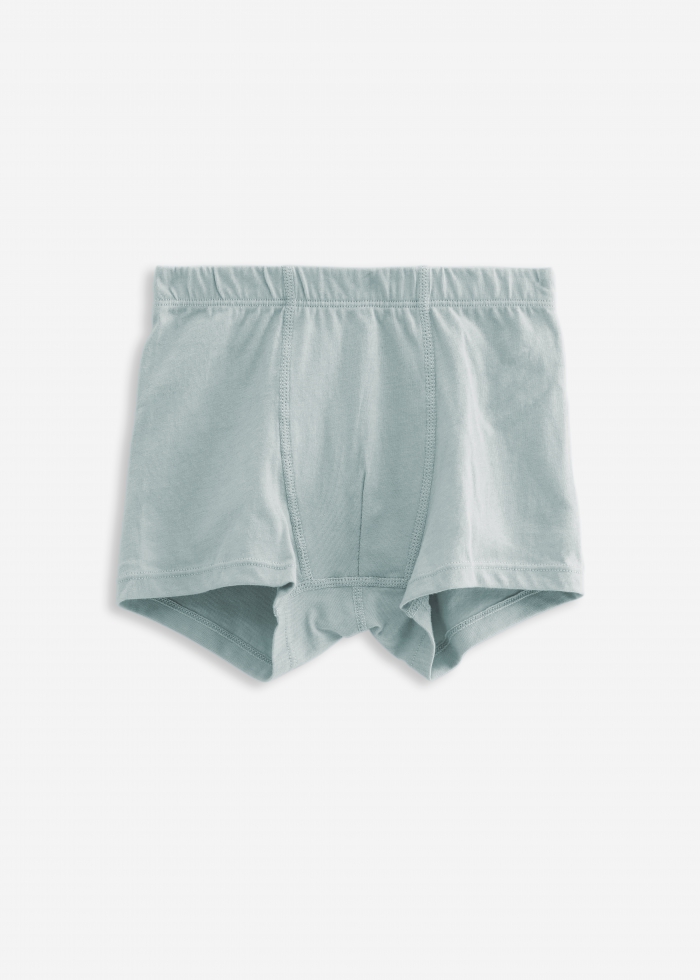 (3-Pack) Greek Mythology．Boys Trunk Underwear(Black/Asphalt/Sterling Blue)