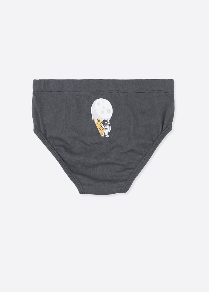 (3-Pack)Astronaut&Dessert．Boys Brief Underwear(Pattern)
