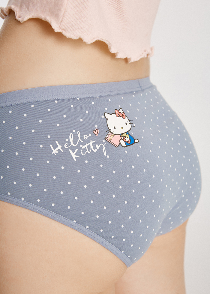 Hello Kitty懷舊系列．中腰三角內褲(粉-KITTY迷)