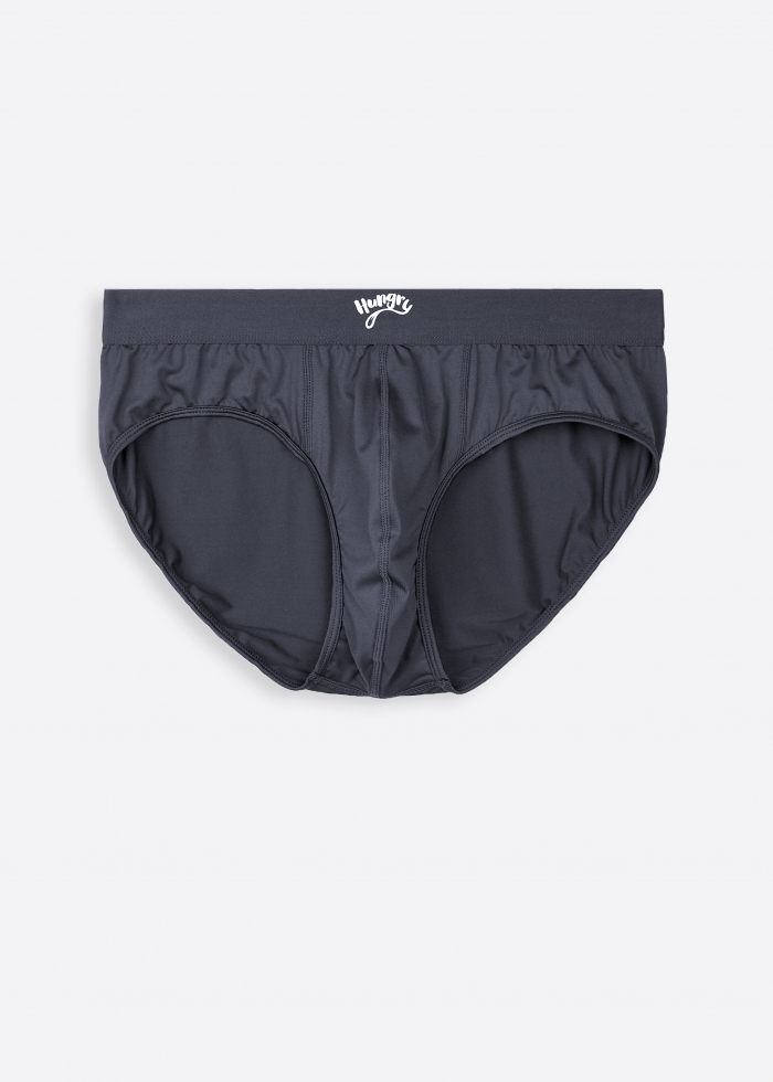 Moisture-Wicking Collection．Men Brief Underwear（Hungry Print Waistband）