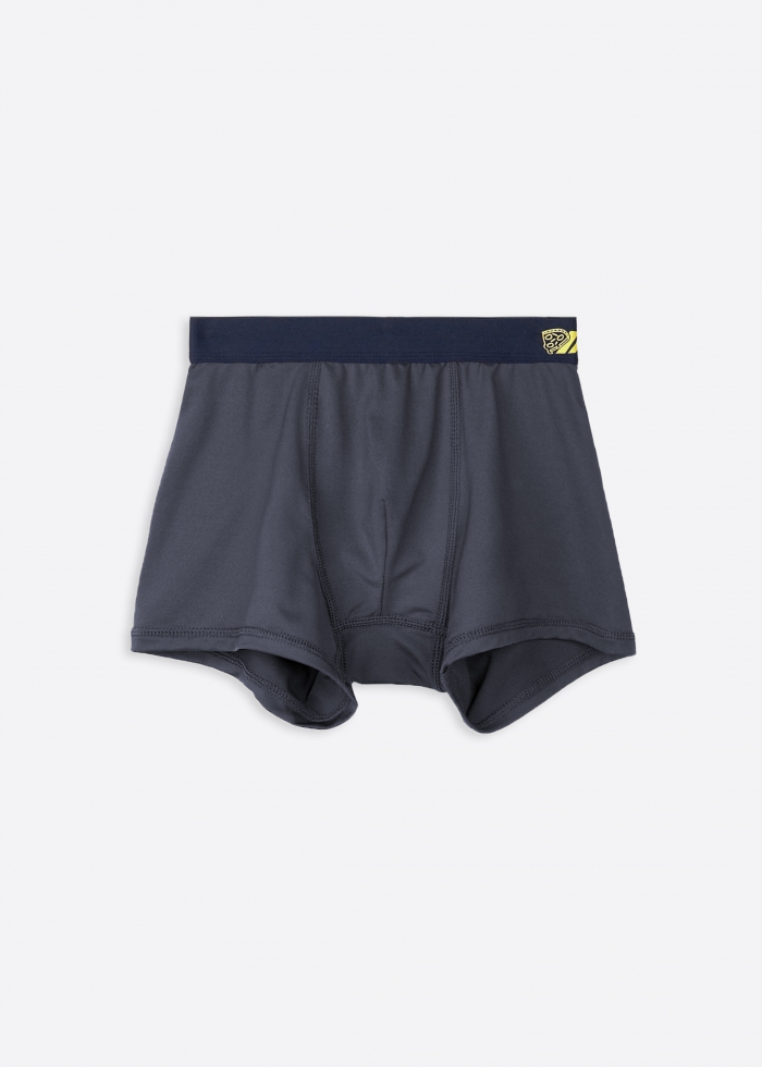 (3-Pack)Moisture-Wicking Collection．Boys Trunk Underwear(Pattern)