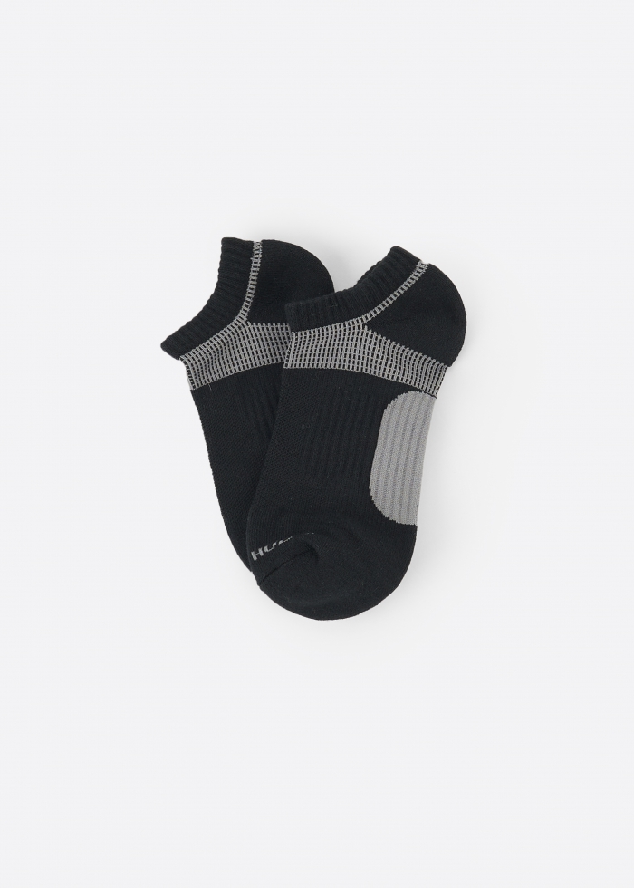 Hygiene Series．Men Low Cut Ankle Socks（Black/Gray）
