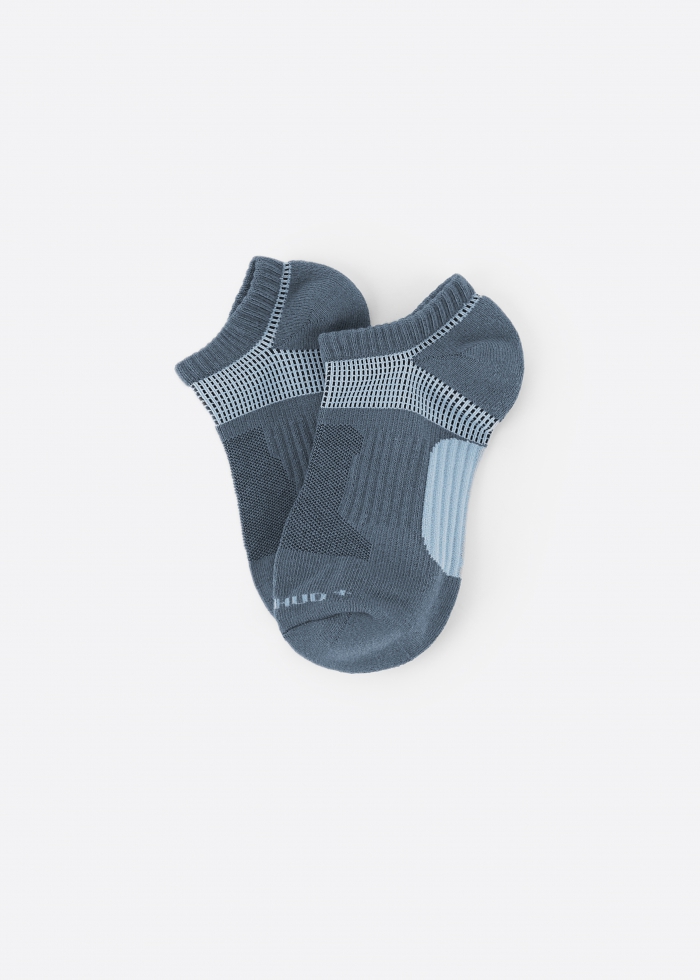 男款_抗菌系列．毛巾底船型襪（深藍/灰藍）