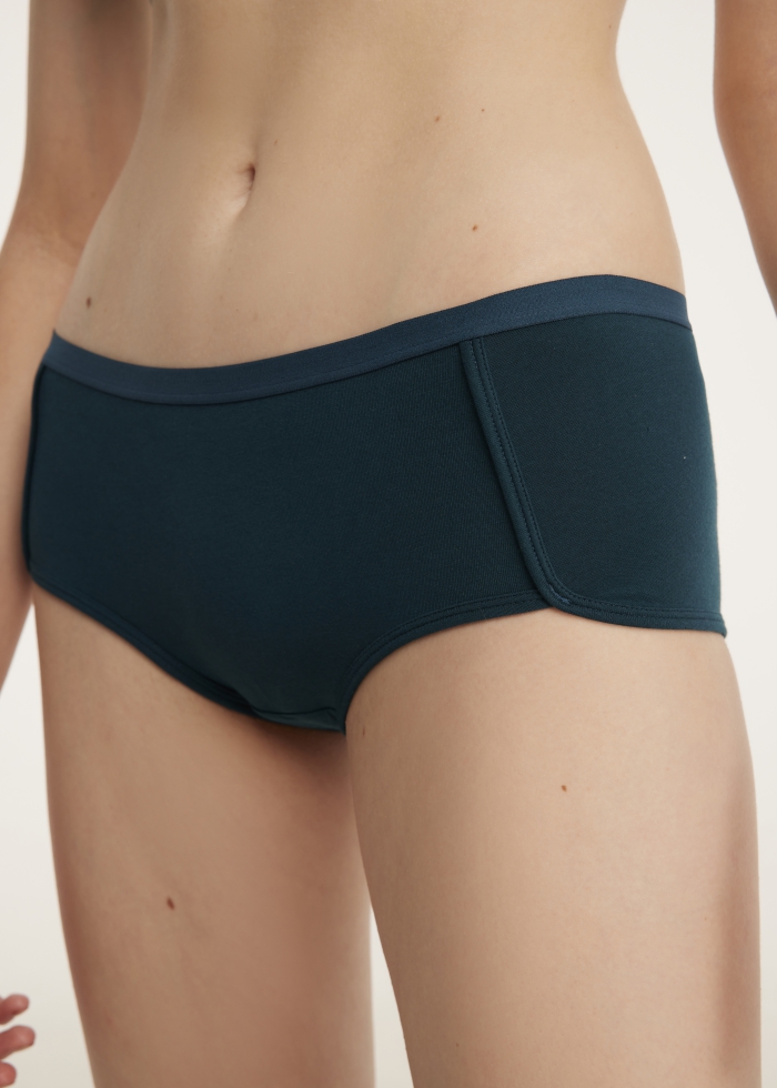 Classic．Mid Rise Cotton Shortie Panty(Reflecting Pond)