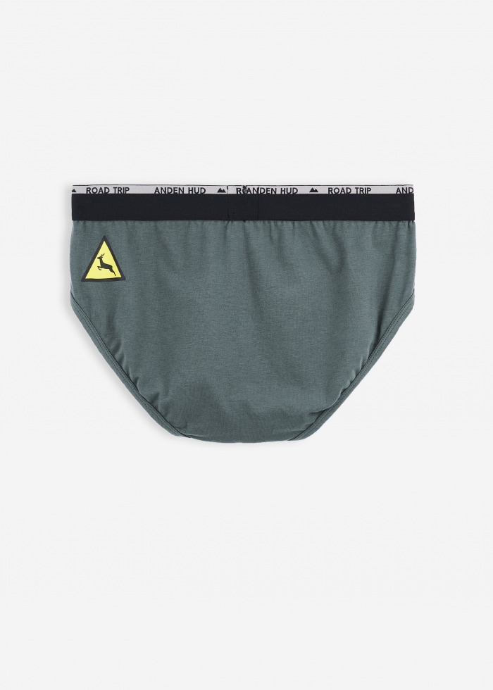 Road Trip．Men Brief Underwear（Green）