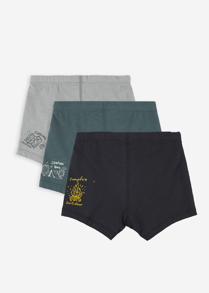 (3-Pack)Adventure．Boys Trunk Underwear（Pattern）