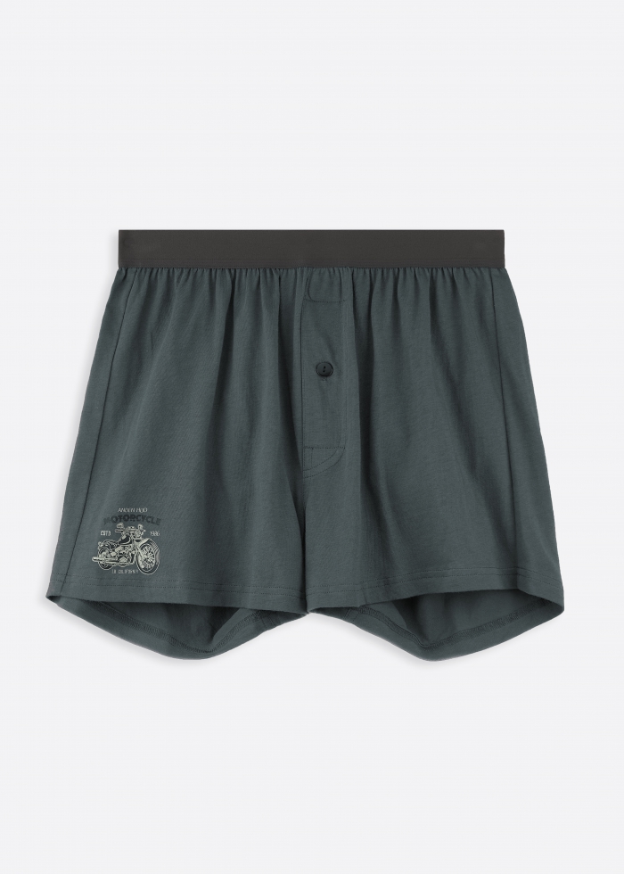 Road Trip．Men Boxer Underwear(Green)