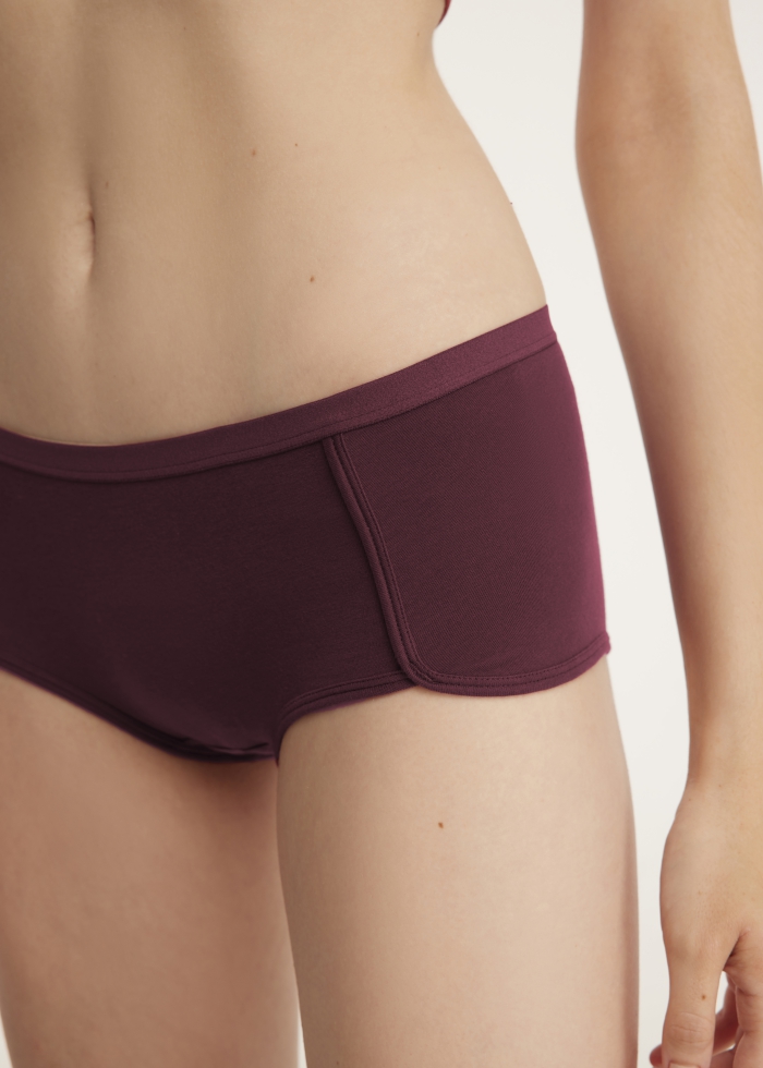 Classic．Mid Rise Cotton Shortie Panty(Reflecting Pond)