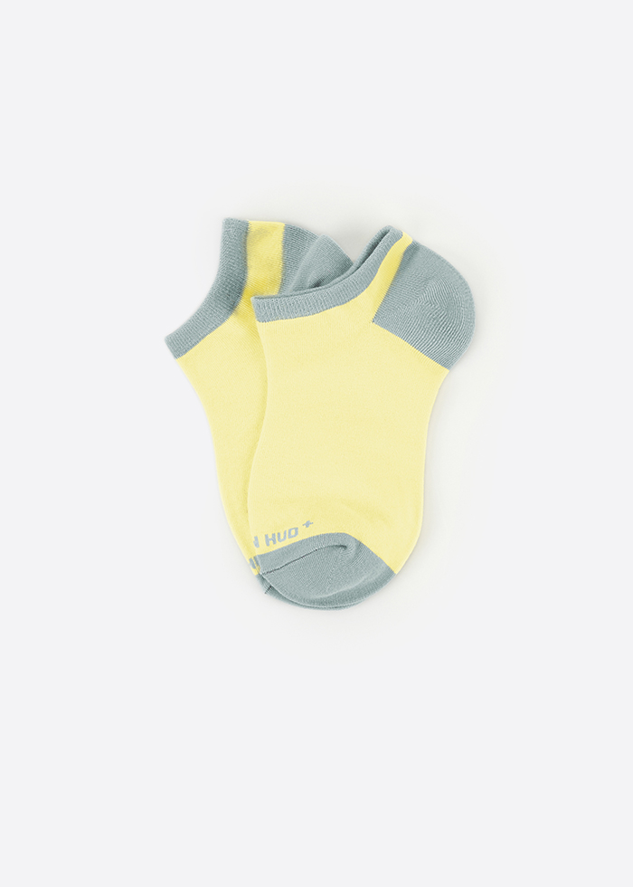 Hygiene Series．Women Low Cut Ankle Socks（Elfin Yellow/Sterling Blue）