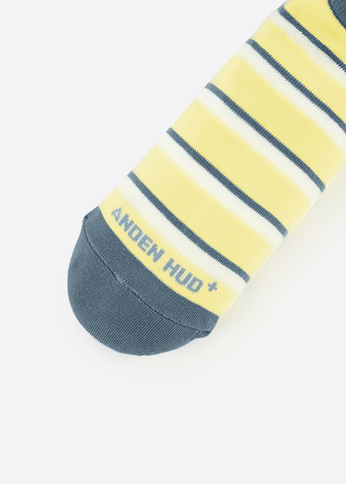 抗菌系列．舒棉船型襪(芥黃-點點)