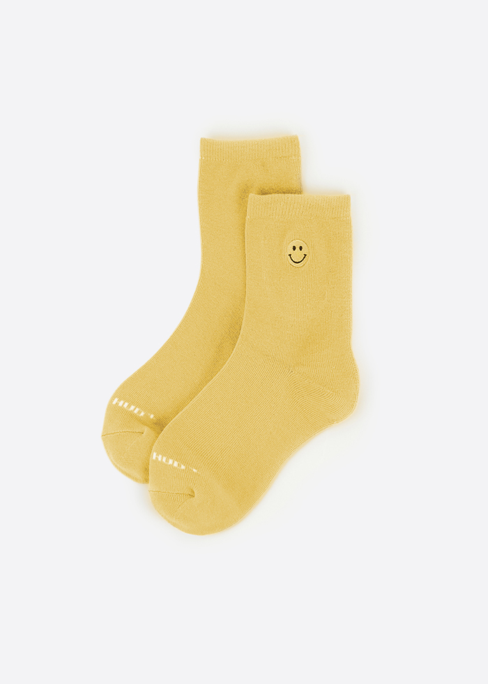 Hygiene Series．Women Crew Socks（Smile Embroidery）