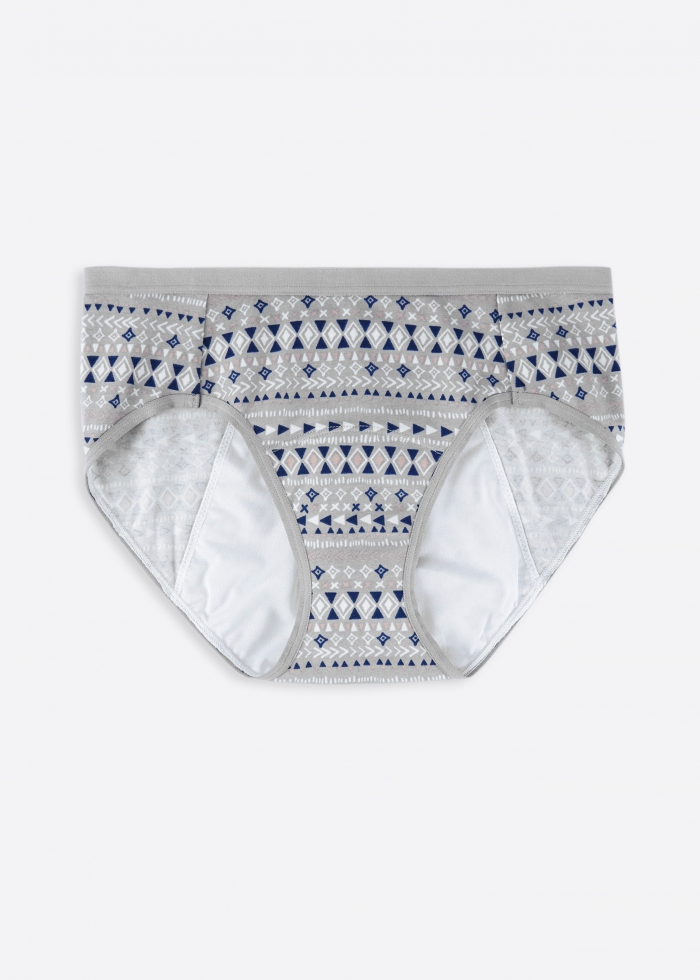 Love after love．Mid Rise Cotton Period Brief Panty（Totem print）