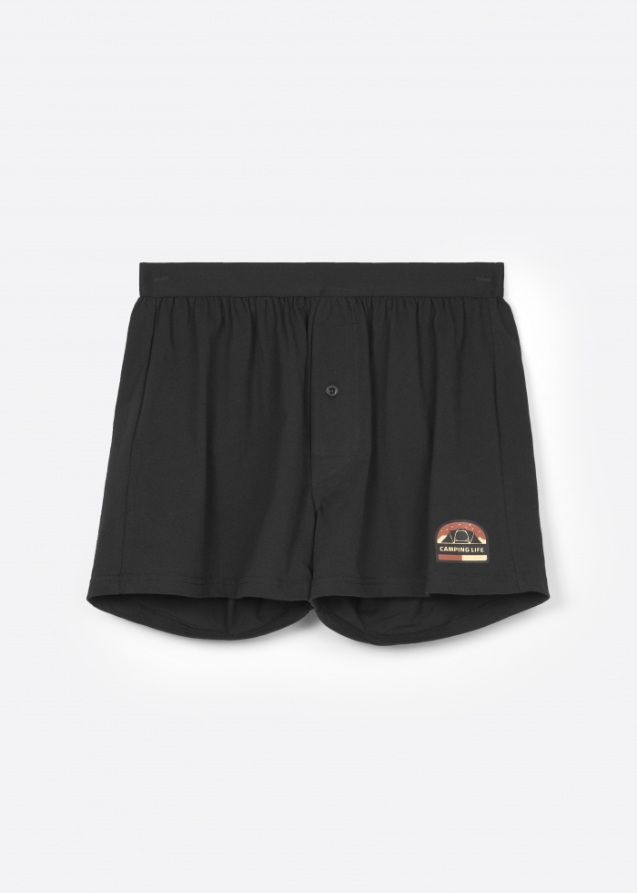 Camper．Men Boxer Underwear（Black）