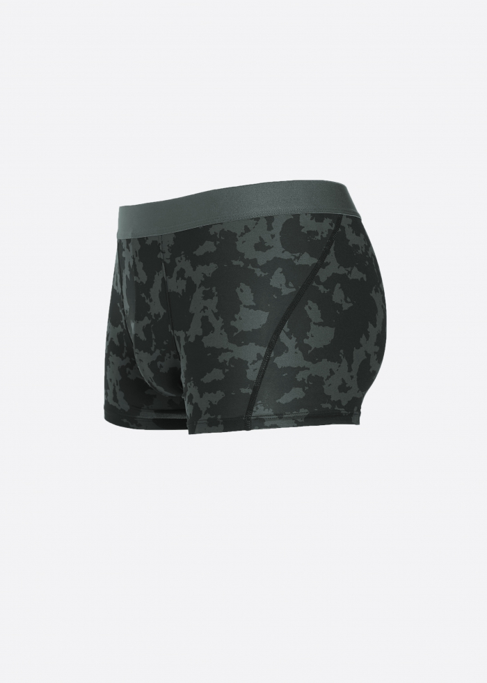 Moisture-Wicking Collection．Men Trunk Underwear(Green)