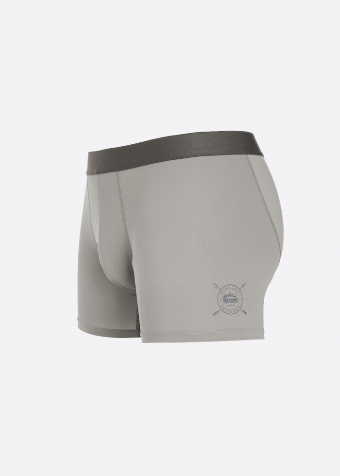 Moisture-Wicking Collection．Men Boxer Brief Underwear（Gray）