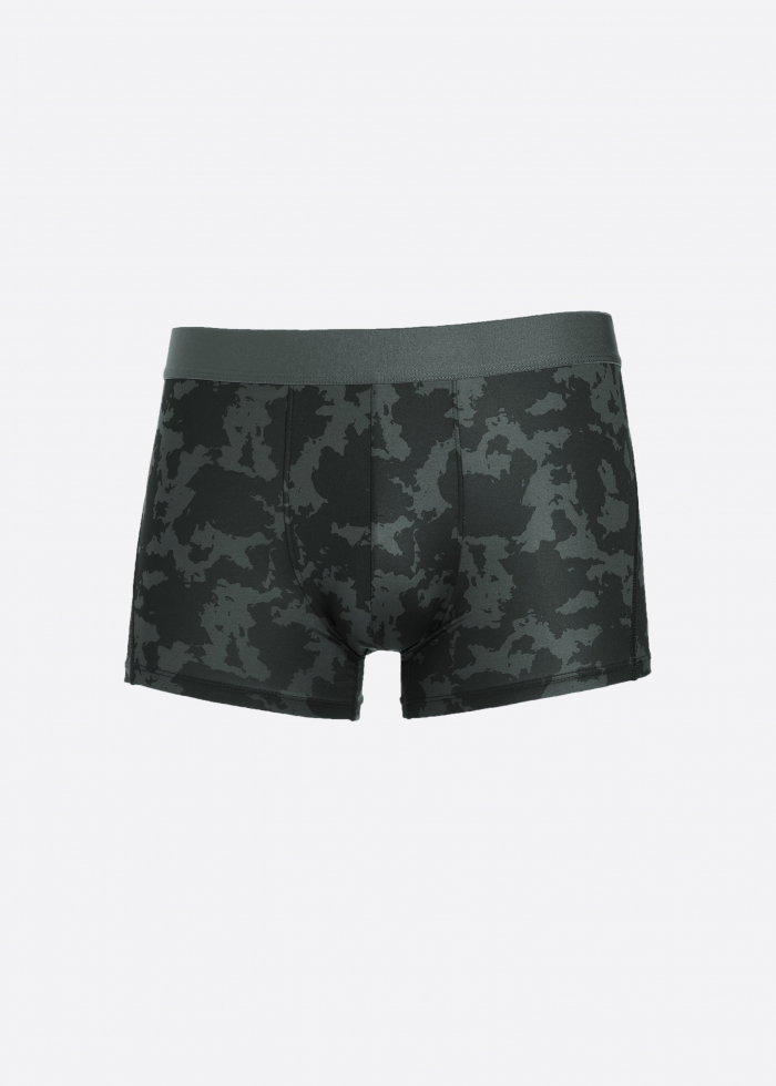 Moisture-Wicking Collection．Men Trunk Underwear(Green)