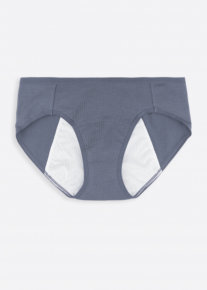 Love Taiwan．Mid Rise Cotton Period Brief Panty（Folkstone Gray）