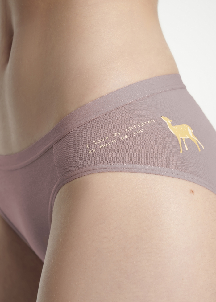 Taiwan Select．Low Rise Cotton Brief Panty(Native Animals Pattern)