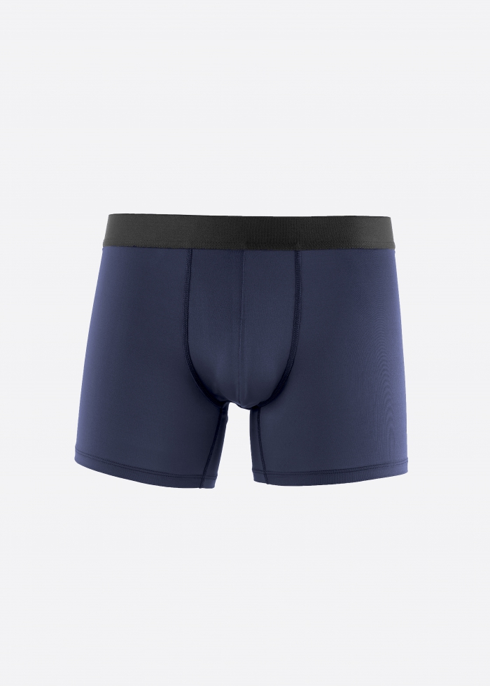 Moisture-Wicking Collection．Men Boxer Brief Underwear(Eclipse)