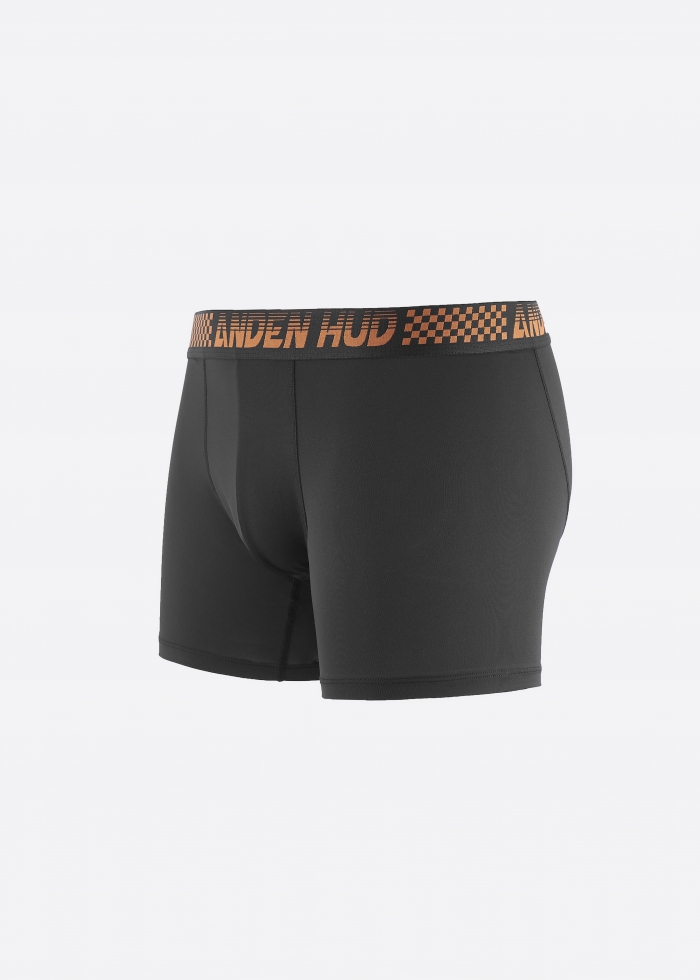 Moisture-Wicking Collection．Men Boxer Brief Underwear(Eclipse)