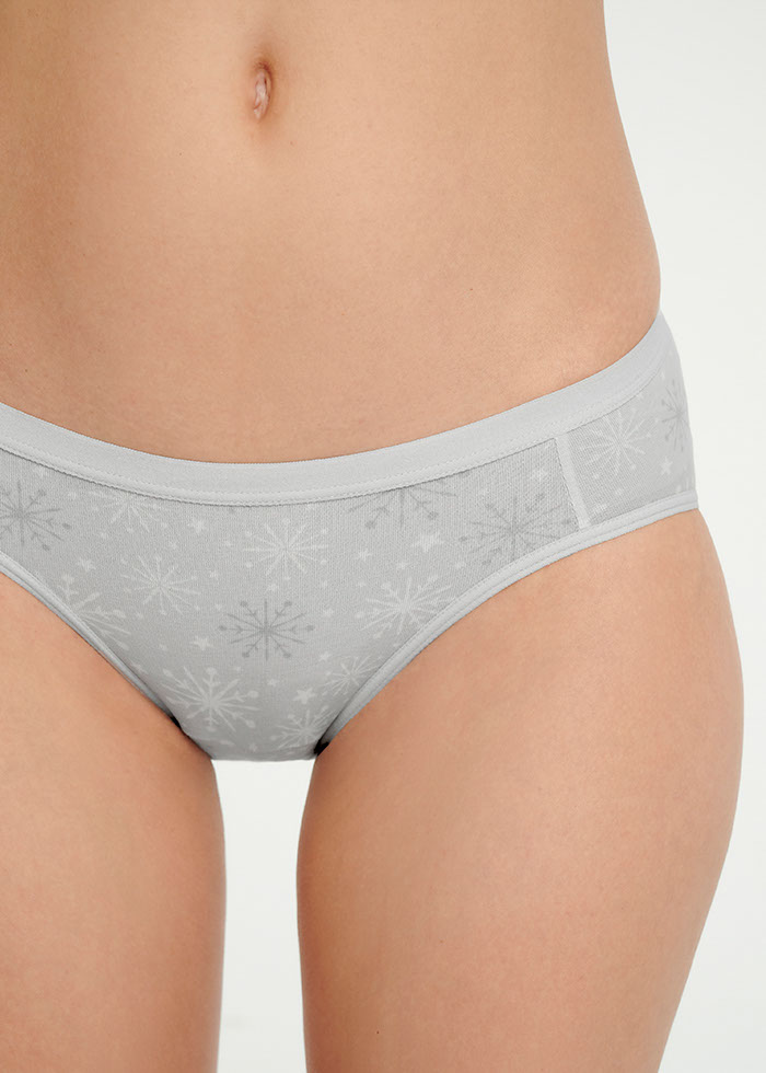 New Chapter．Low Rise Cotton Brief Panty(Plum Blossom Pattern)