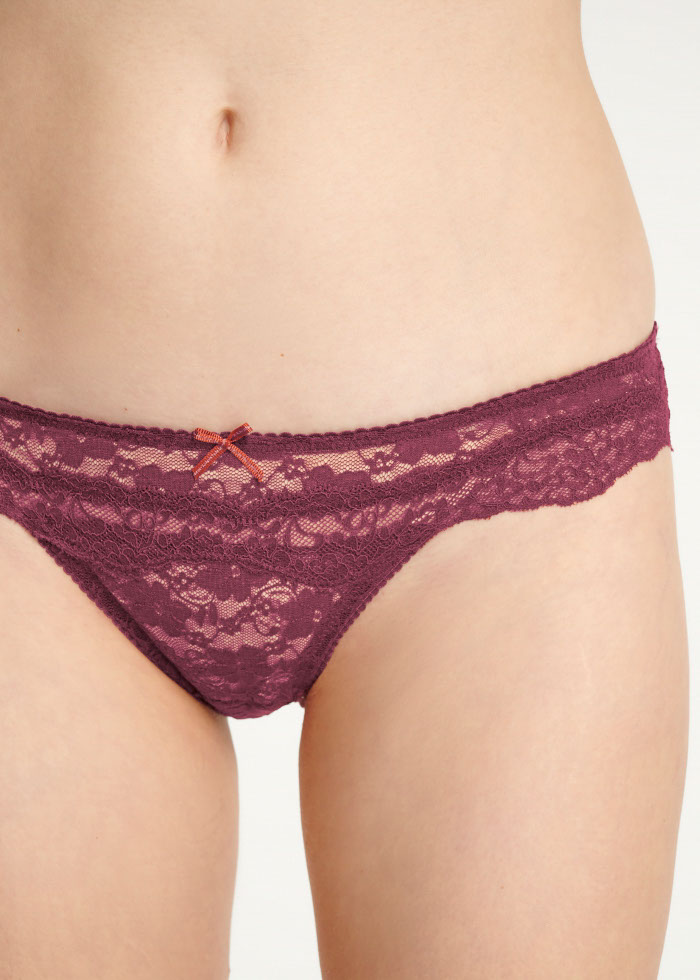 Lucky me．Low Rise Lacie Hipster Panty(Cabernet)