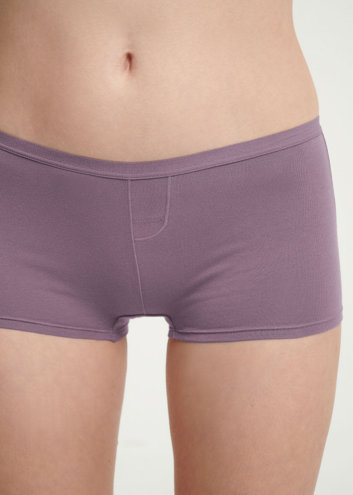 Stars Diary．Mid Rise Cotton Shortie Panty(Light Taupe)