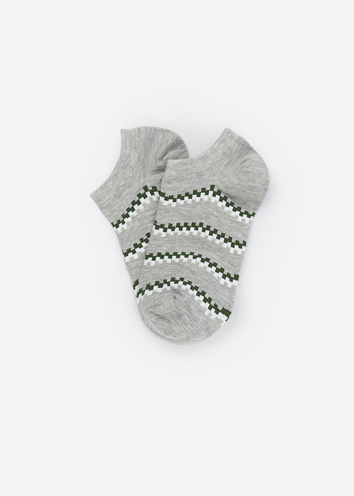 Winter Tale．Women Low Cut Ankle Socks（Mosaic Block）