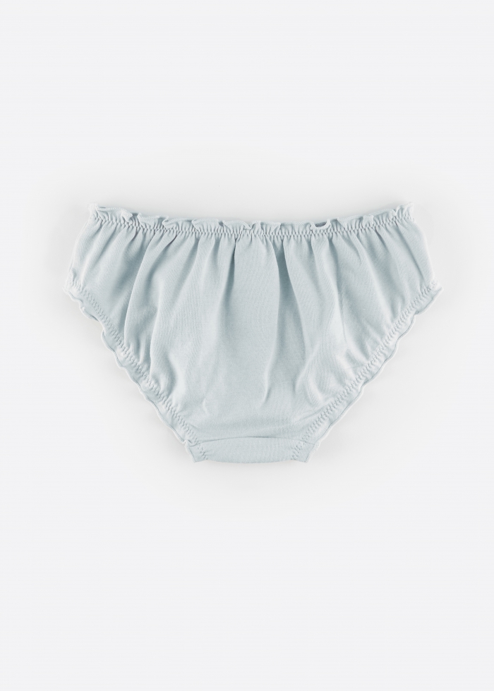 (3-Pack) Hygiene Series．Girls Ruffled Brief Panty(Little Star)