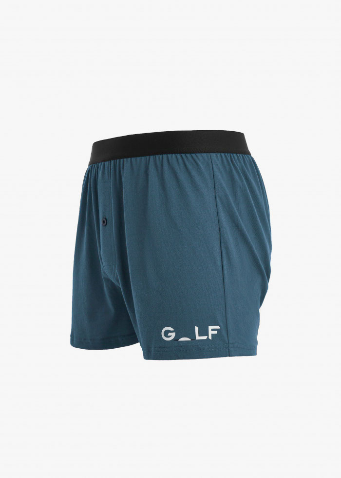 Gentleman's Sport．Men Boxer Underwear（Blue Mirage）