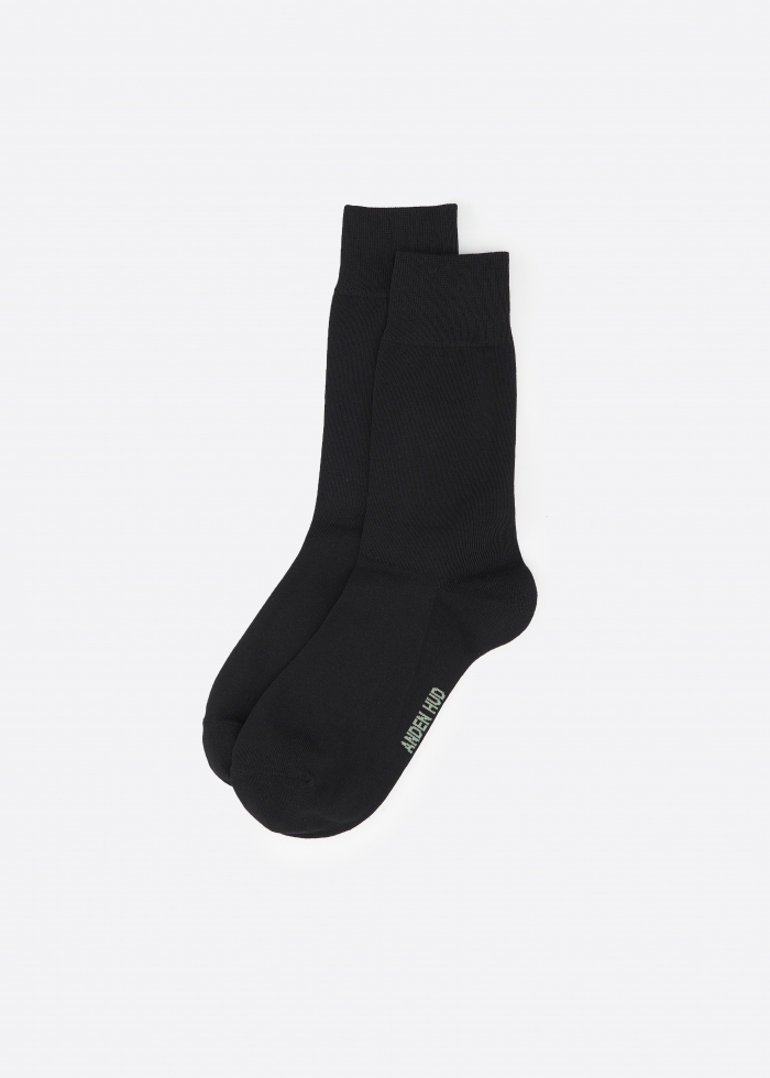 Emptiness ．Men Mid Calf Socks（Black）