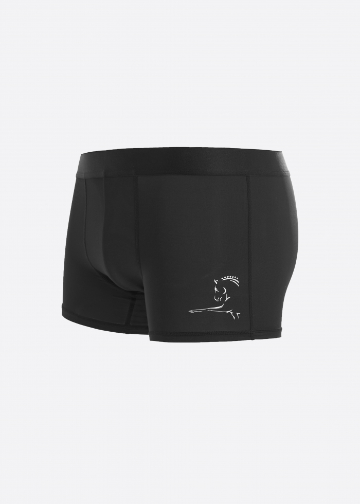 Moisture-Wicking Collection．Men Trunk Underwear（Black）