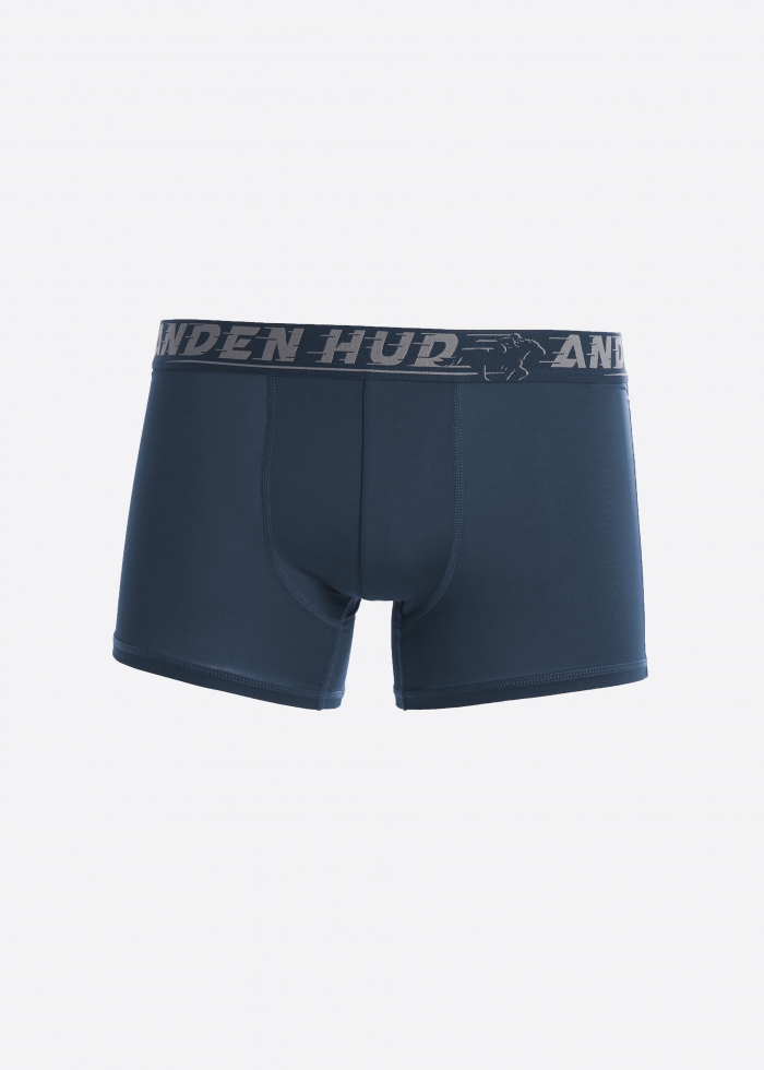 Moisture-Wicking Collection．Men Trunk Underwear（AH Waistband - Grey）