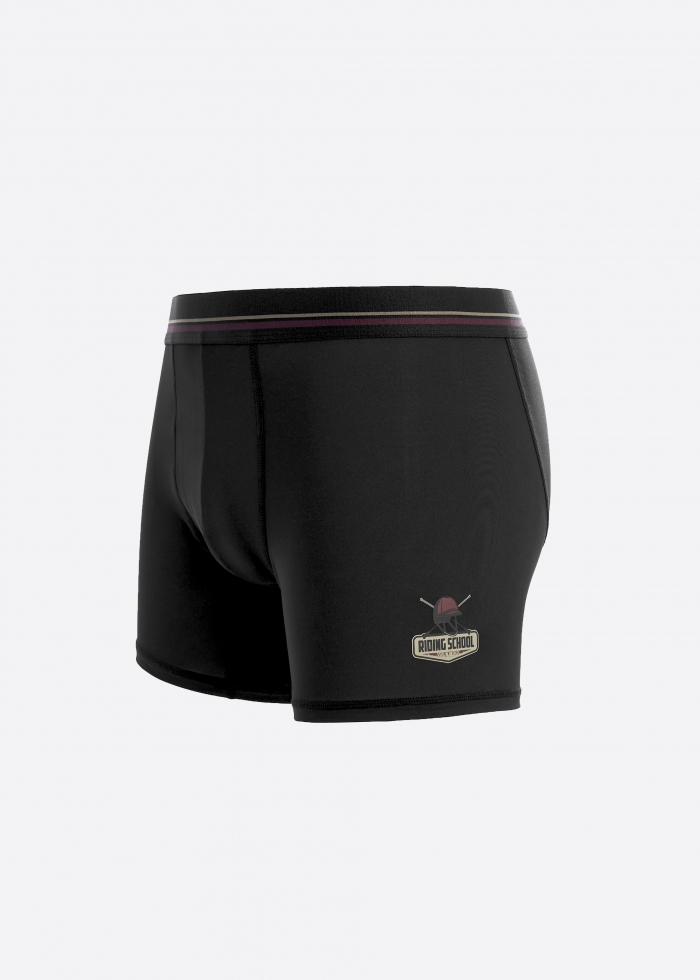 Moisture-Wicking Collection．Men Boxer Brief Underwear（Black）