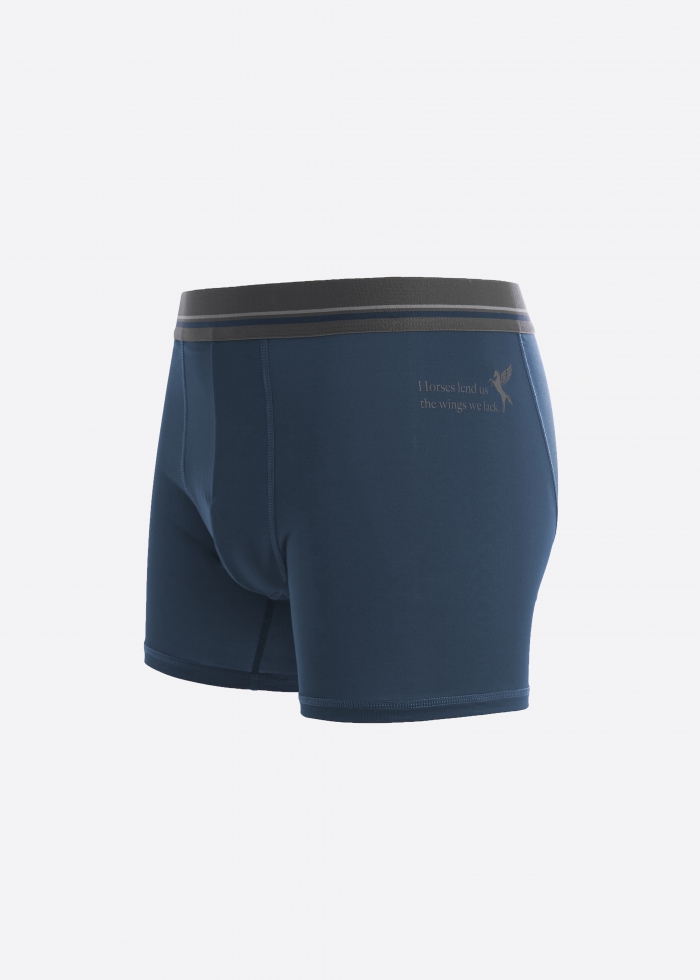 Moisture-Wicking Collection．Men Boxer Brief Underwear（Reflecting Pond）