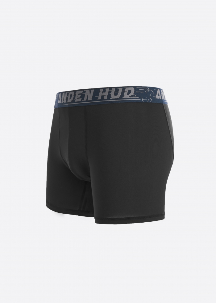 Moisture-Wicking Collection．Men Boxer Brief Underwear(AH Waistband - Khaki)